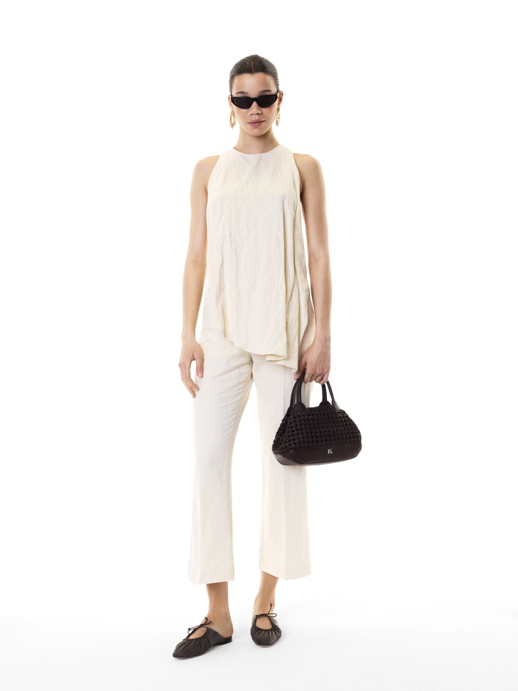 Bolso marrón oscuro con asas e inserción extraíble KS MAROSA