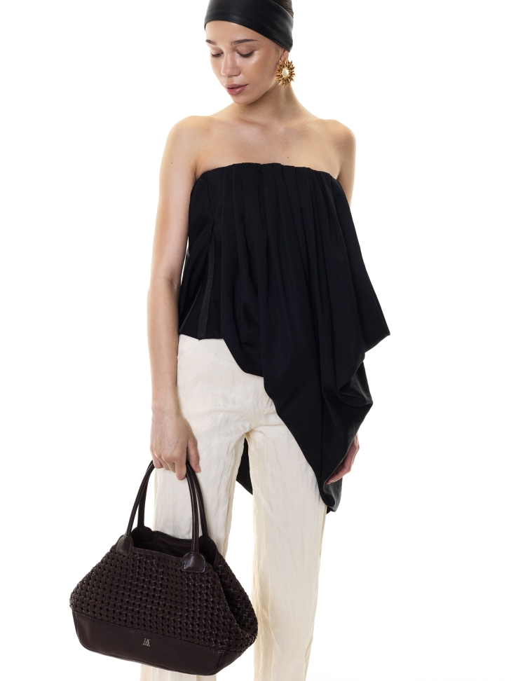 Bolso trenzado de corte holgado KS CASTILE