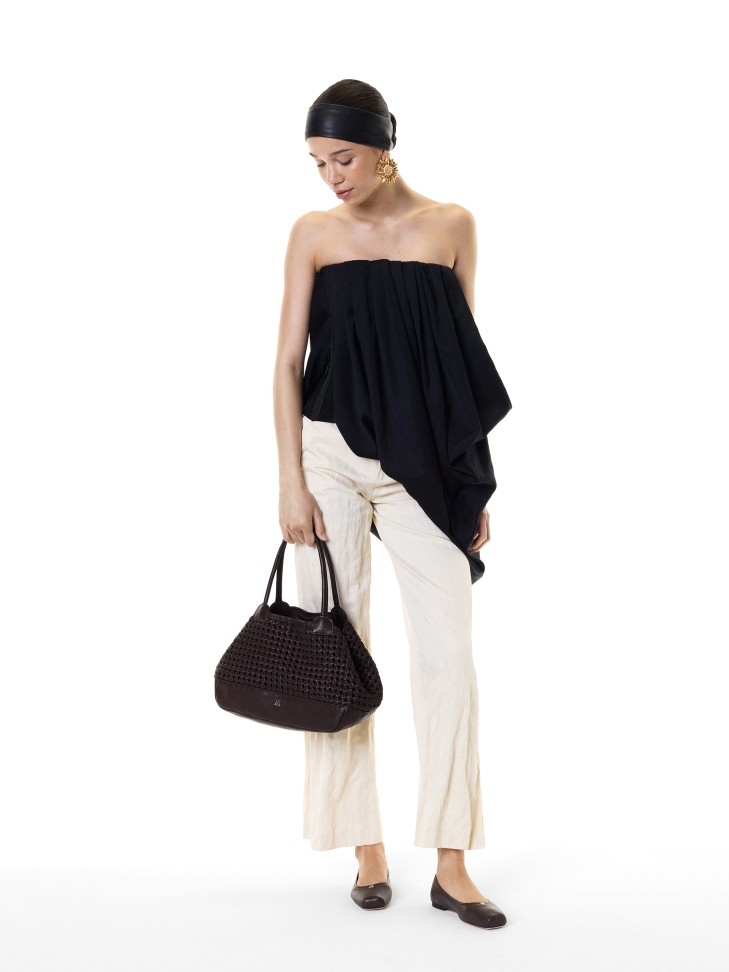 Bolso trenzado de corte holgado KS CASTILE