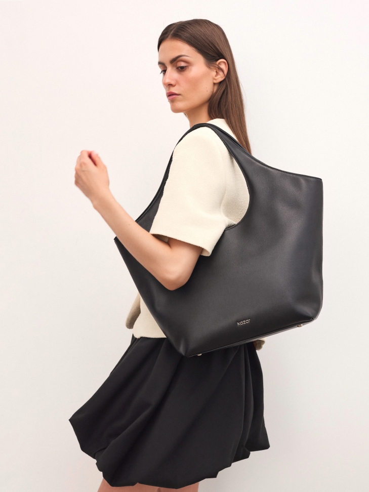 Bandolera grande de piel FOLA