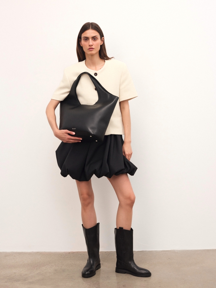 Bandolera grande de piel FOLA