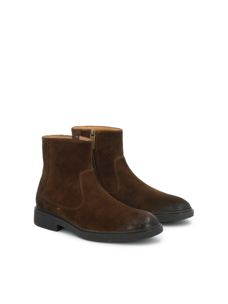 Botas marrones de ante para hombre VEKUNUS