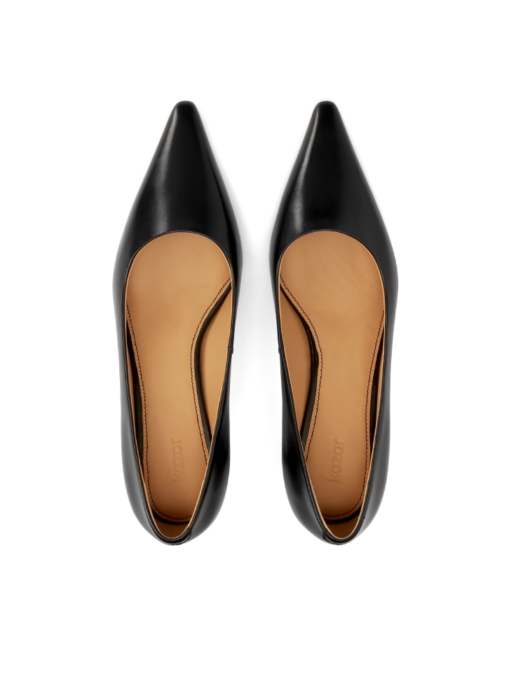 Zapatos de tacón bajo negros BALISIA