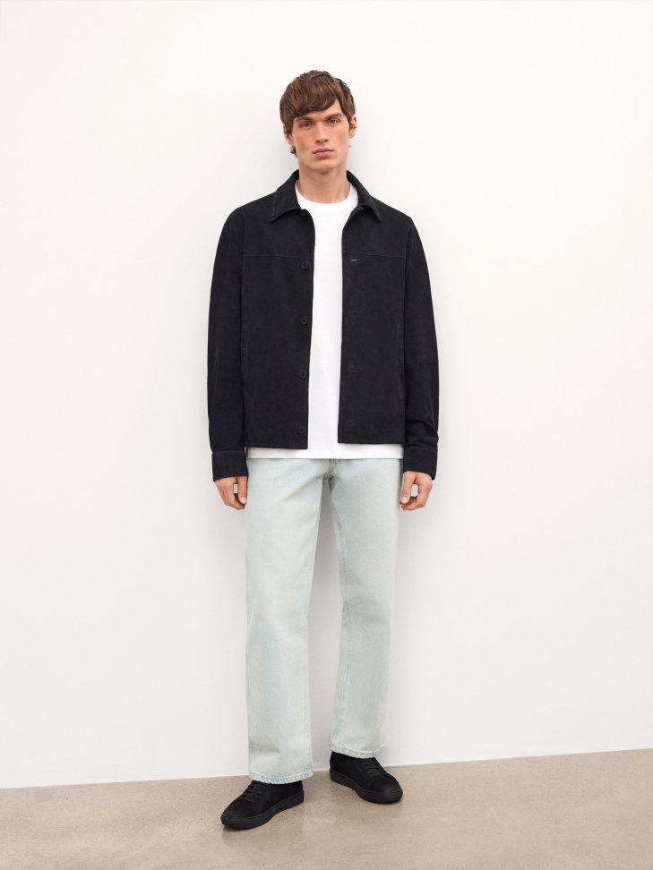 Zapatillas negras de nobuk y tela AUGUSTINNO