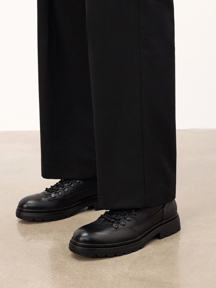 Botas negras de cuero natural para hombre MARIANNO