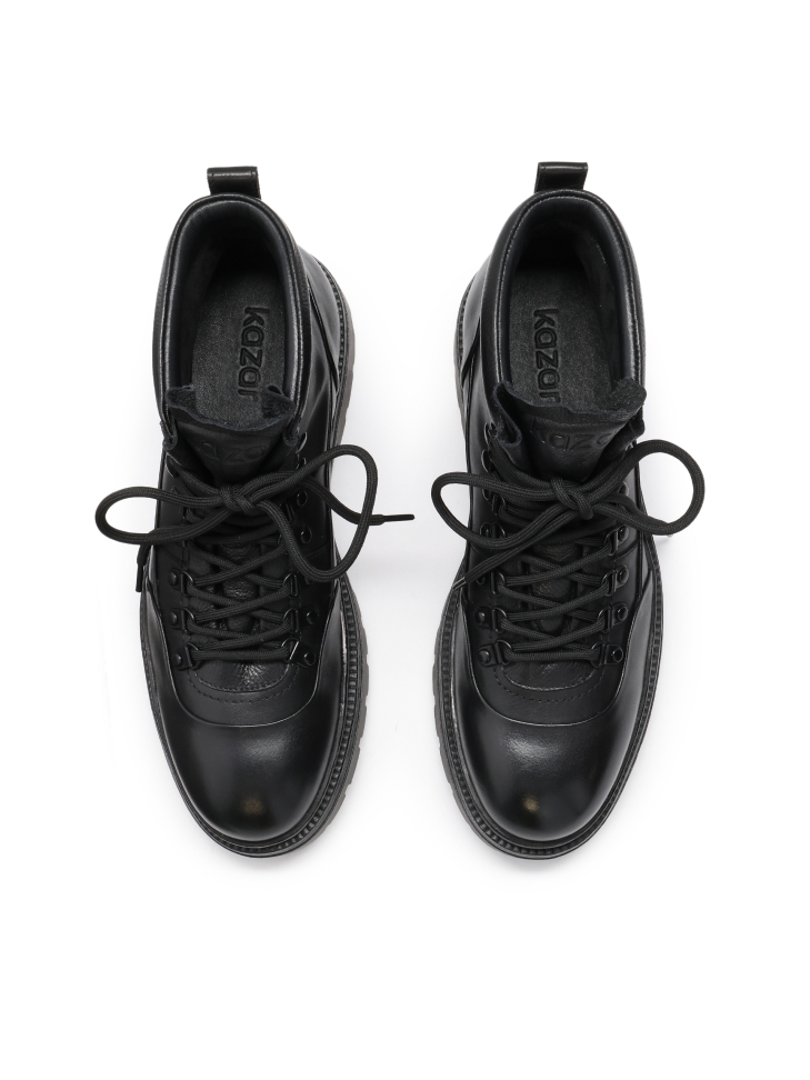 Botas negras de cuero natural para hombre MARIANNO