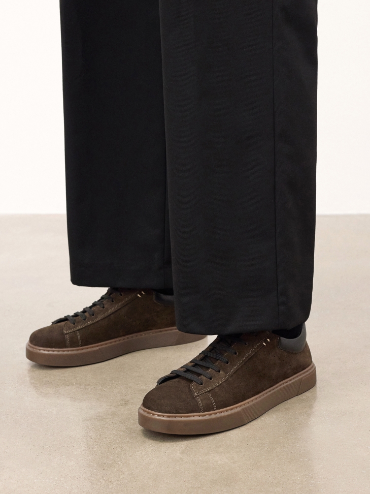 Zapatillas de ante caqui  SILVAN