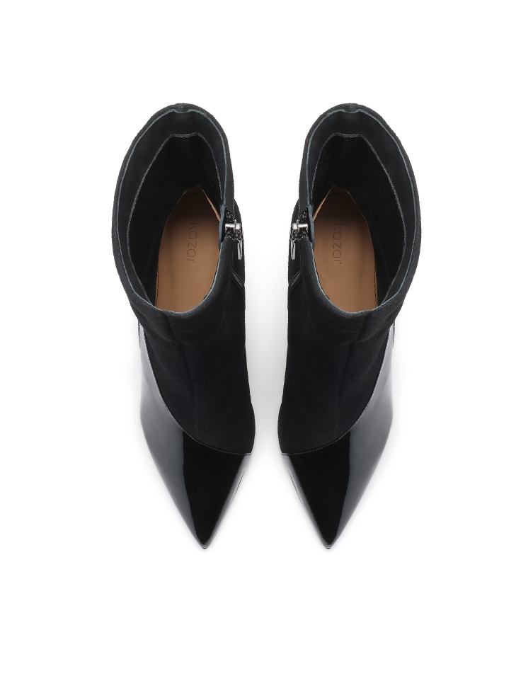 Elegantes botas de ante y charol JACKIE