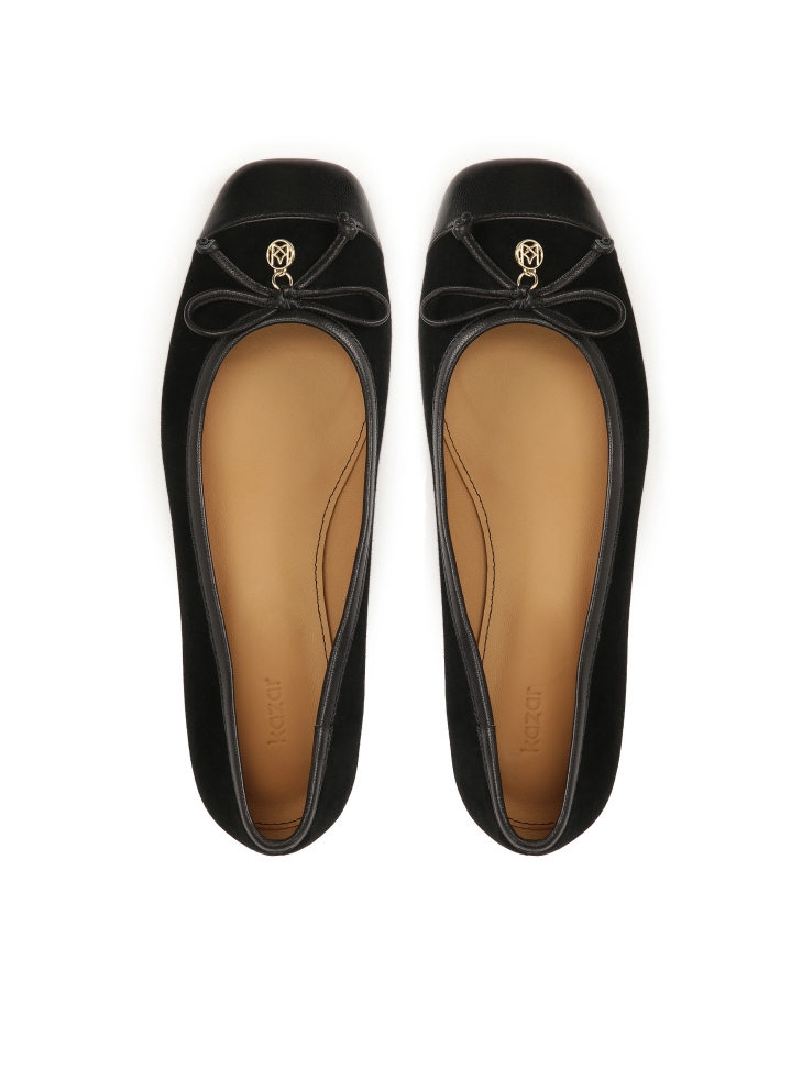 Bombas bajas de ante y piel lisa ADDILYN