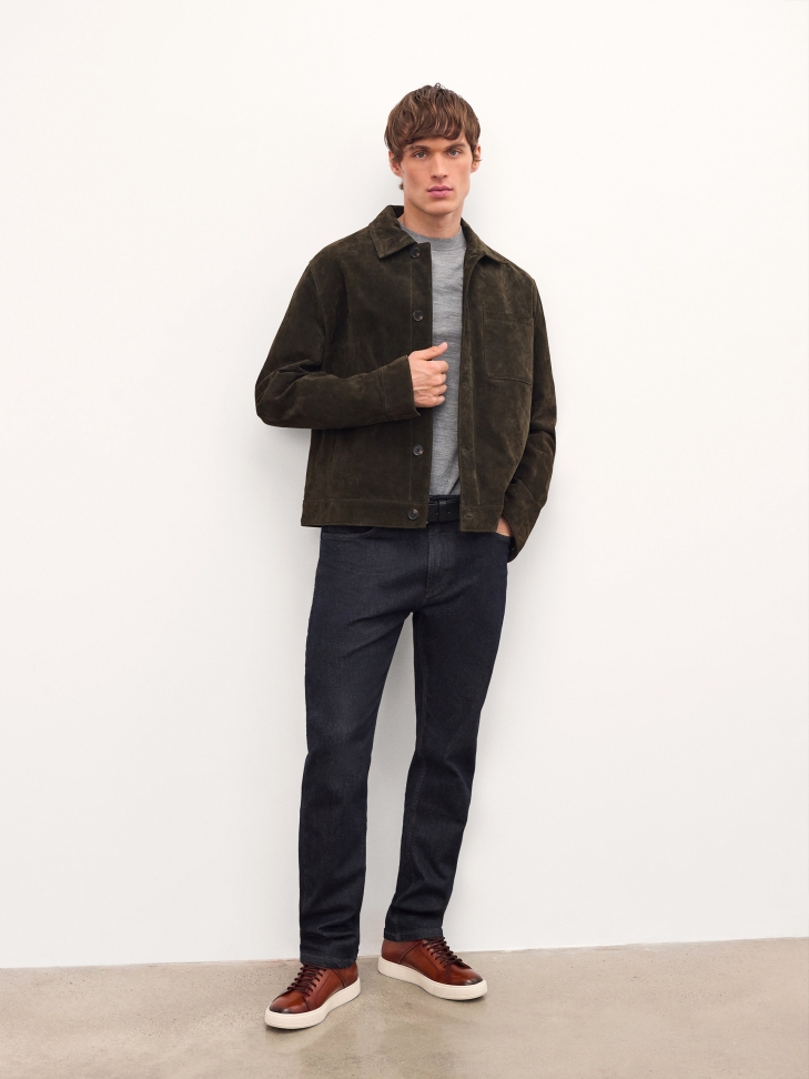 Zapatillas marrones de caña alta con ribete FELIKS