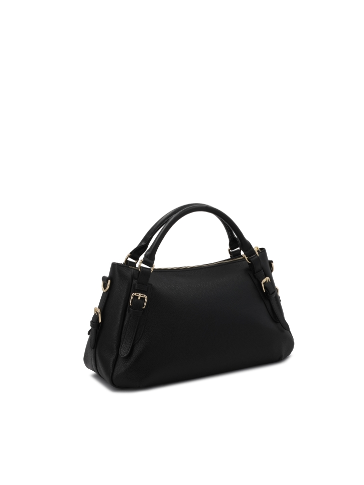 Bolso universal de cuero negro ELEONORE