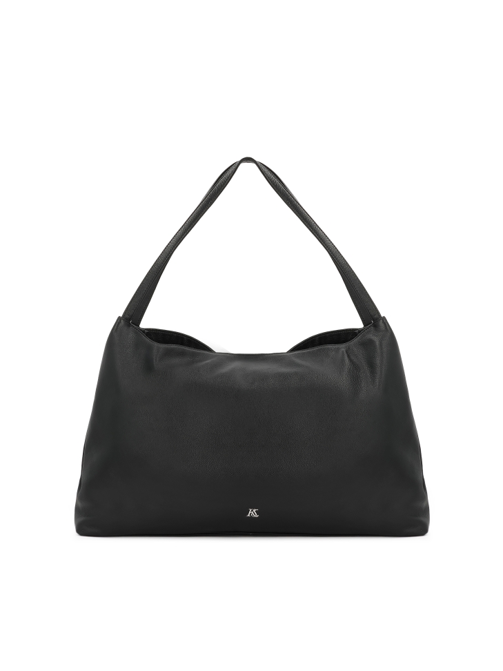 Bolso trapecio negro con bandolera KS LIVJA