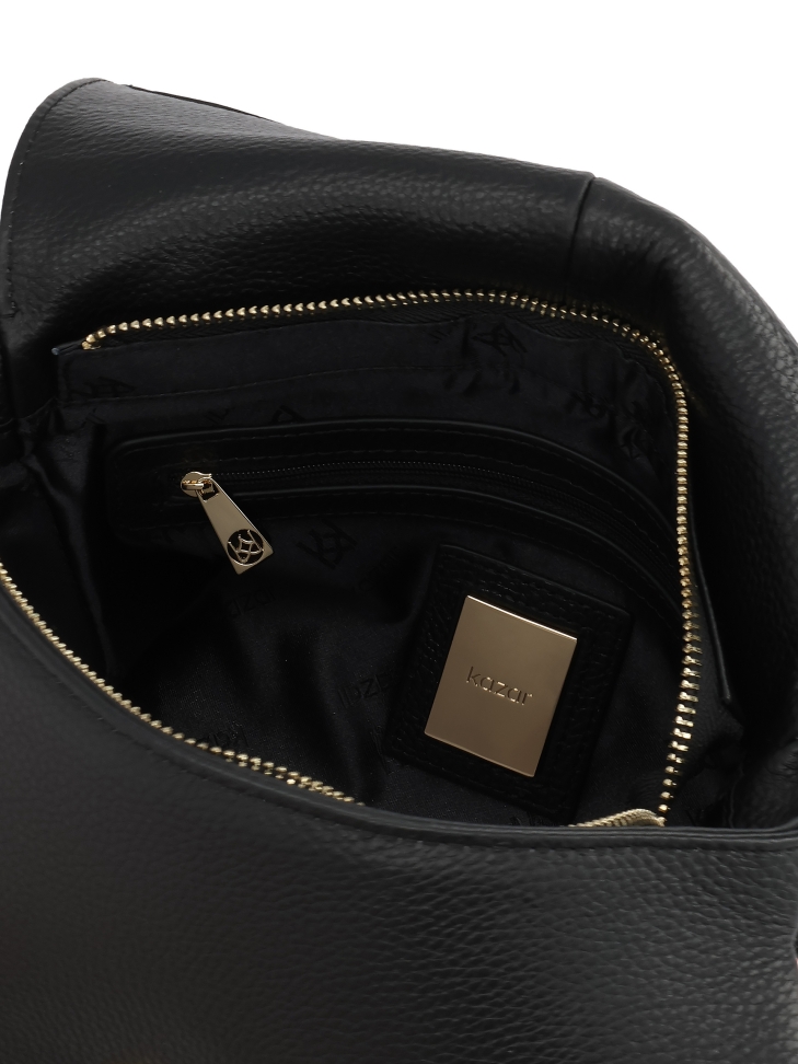 Mochila de piel con solapa MELAINE