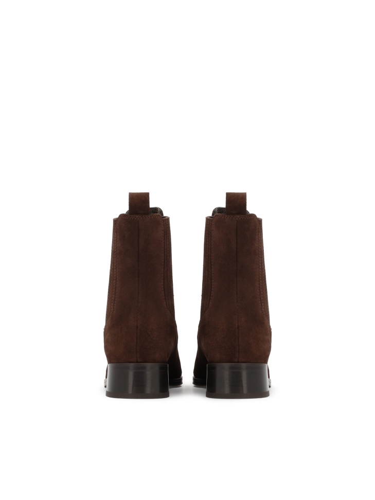 Botines Chelsea de piel de ante marrón SIRIN