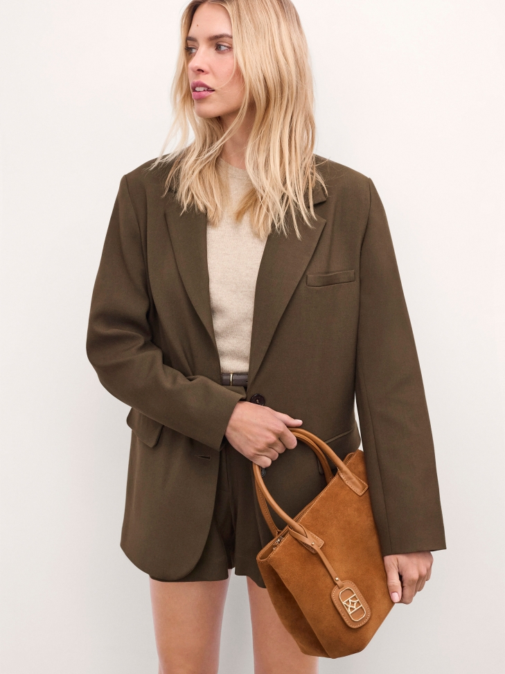 Bolso y bandolera de ante NOELLA S