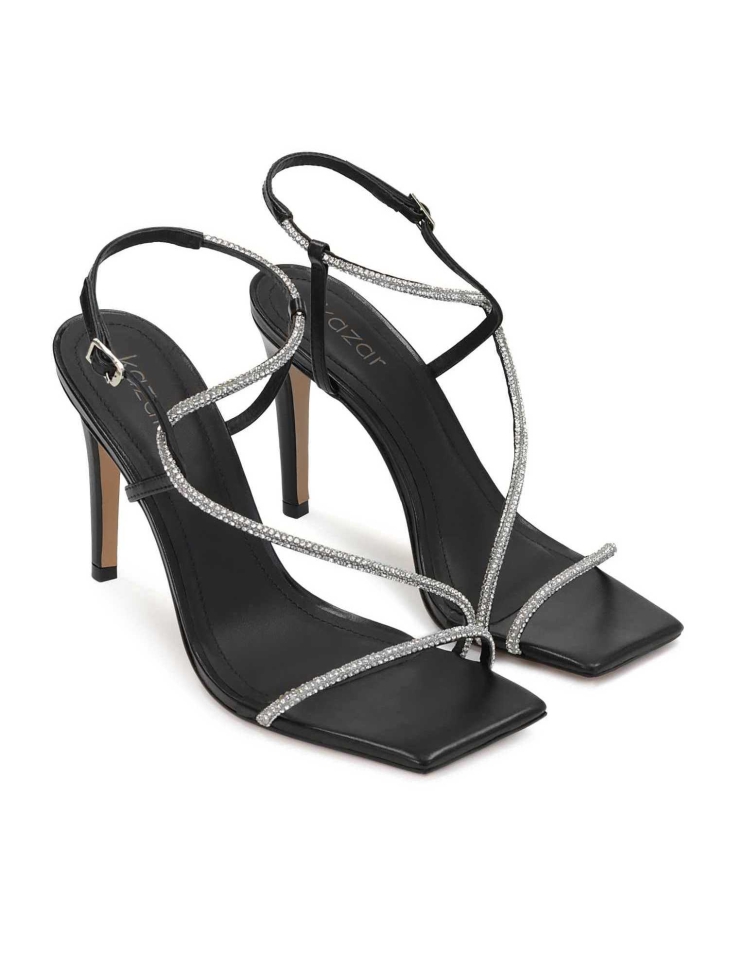 Sandalias negras para mujer SHINY