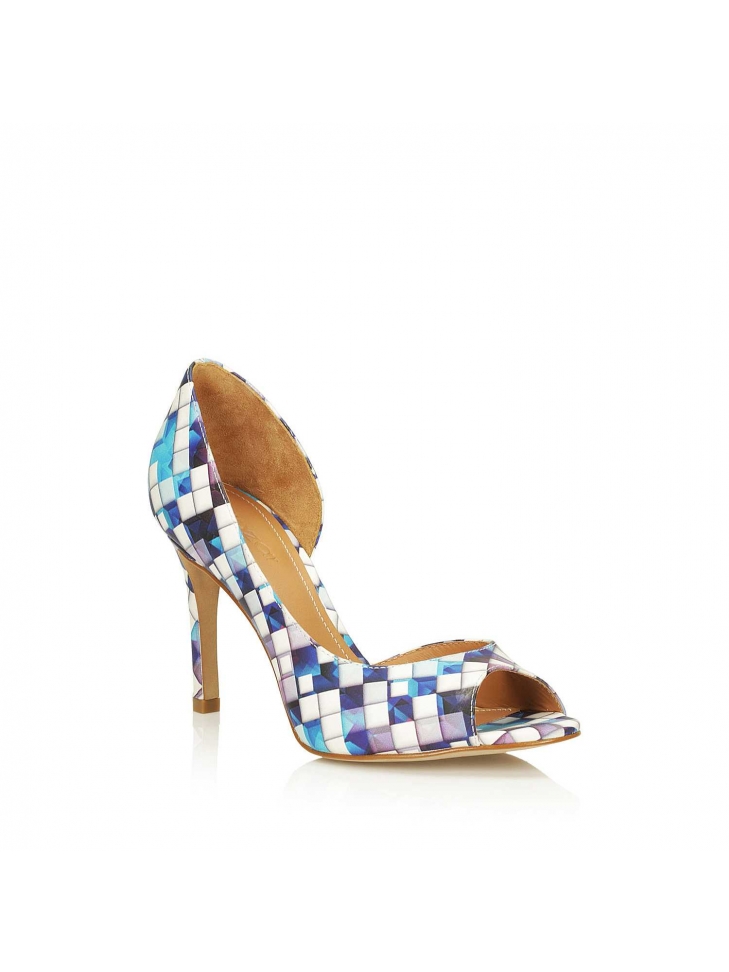 Bombas peep toe multicolores SUMMER