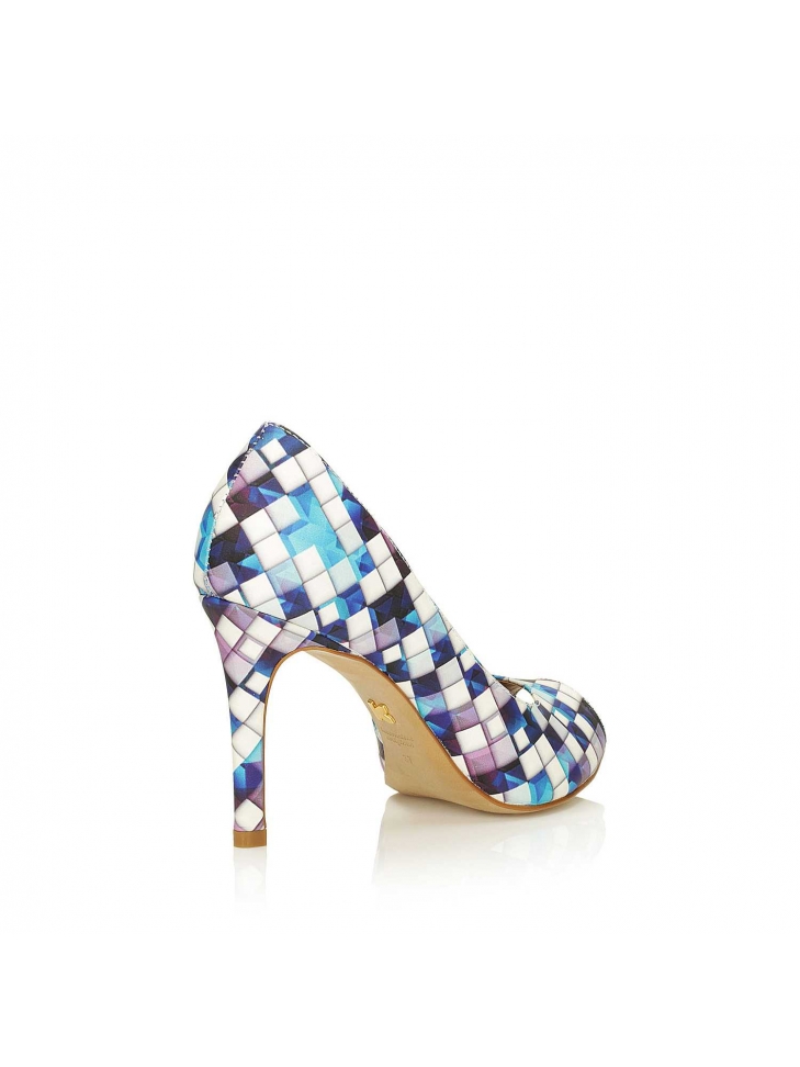 Bombas peep toe multicolores SUMMER