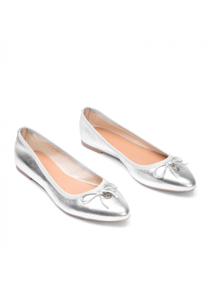 Bailarinas plateadas de señora DENISE