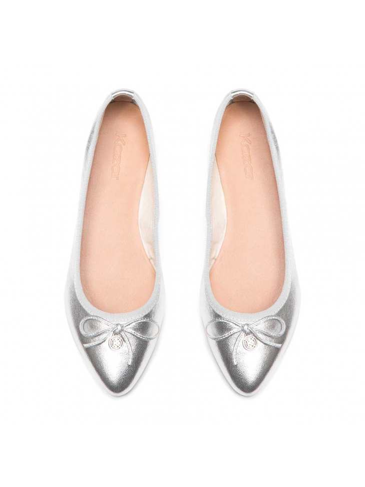 Bailarinas plateadas de señora DENISE